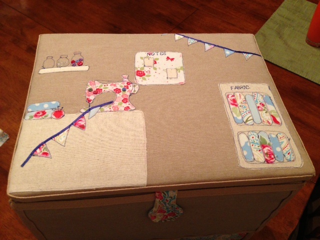 Set of drawers hacked into a sewing box