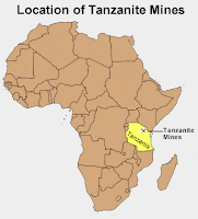 Tanzanite map image