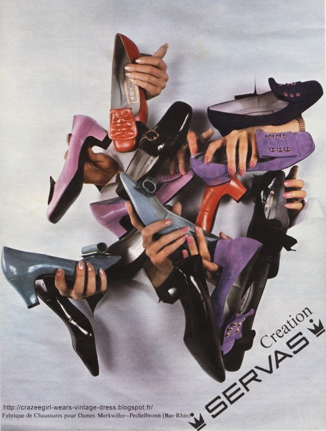 chaussures Hoki Servas Bas Rhin bas-rhin 1967 Alsace Ingwiller Merkwiller  pechelbronn sixties années 60 60s 1960s shoes yeye twiggy mod 