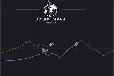 Spindrift 2 vs Banque Populaire V aux Kerguelen.