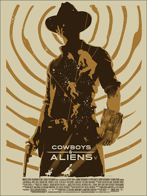 Cowboys & Aliens Screen Print by Janée Meadows