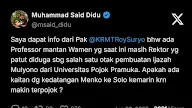 Info ngeri dari Pak Said Didu... 