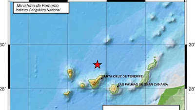 Terremoto Atlántico Canarias, 20 febrero