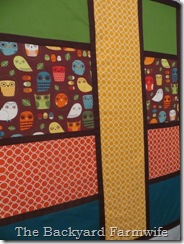owl quilt - The Backyard Farmwife