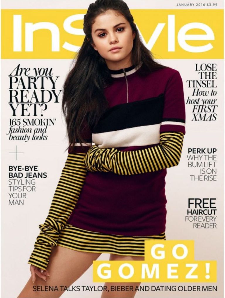 Selena Gomez InStyle magazine January 2016 cover