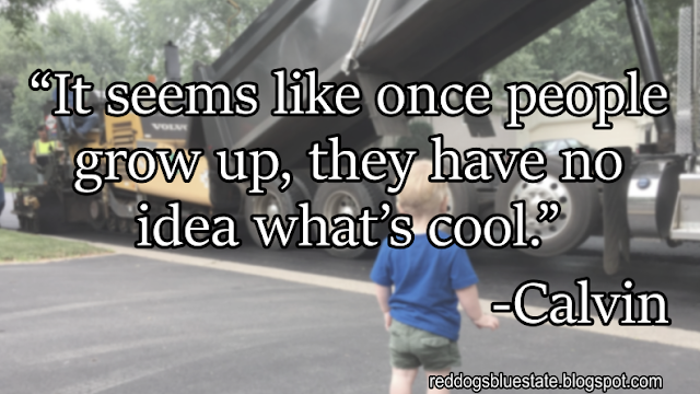 “[I]t seems like once people grow up, they have no idea what’s cool.” -Calvin