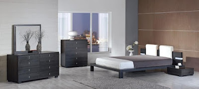 Gray bedroom with Gray furniture