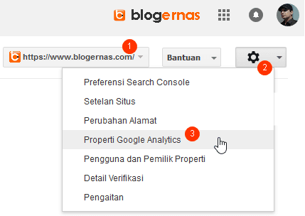 Cara Mengaitkan Search Console Blog dg Google Analytics