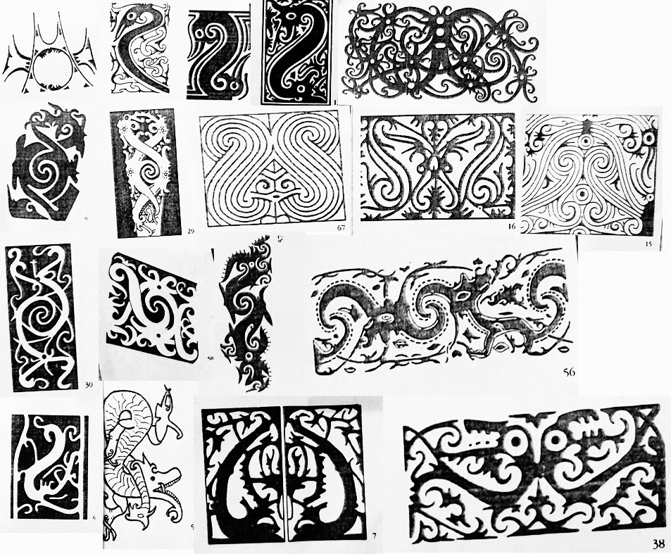 Makna motif  Seni Lukis Suku Dayak  Sevhya Blog