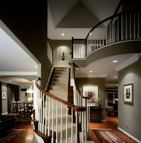 Exclusive stair and void for elegance interior home design