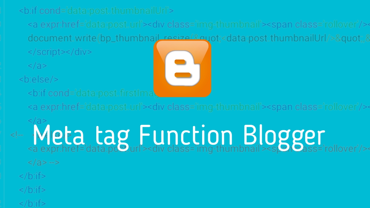 Kode Meta tag condition Blogger