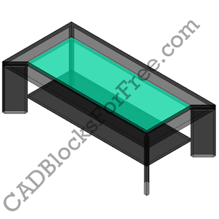 Free Furniture CAD Block Coffee Table
