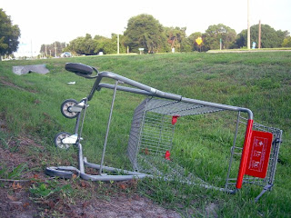 Ditched Cart, by diff complex, near CVS