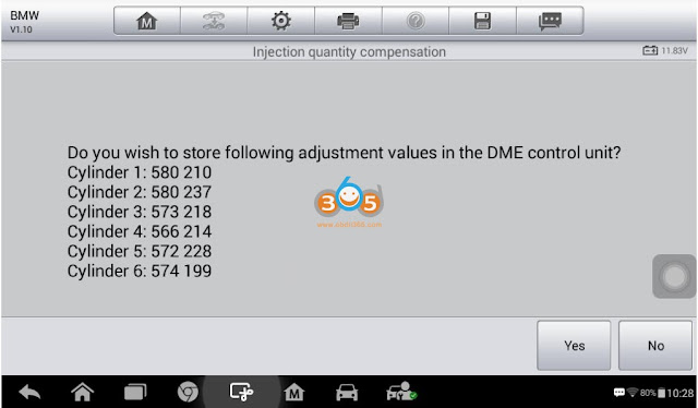 BMW N54 Injector Coding with Autel MX808 14