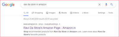 Shop on Amazon: Ravi Da Store