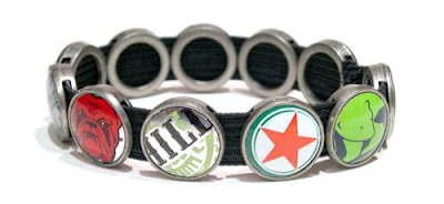 Bottle Cap Bracelet by Lani Mathis and Michael Ayers of GreenSpaceGoods