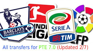 PES 2015 Transfers For PTE Patch 7.0 (Updated 2/7) by Nikos Kont