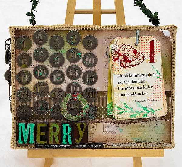 Layers of ink - December Countdown Calendar 2022 tutorial by Anna-Karin Evaldsson.