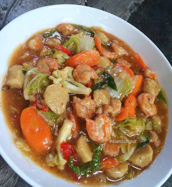 Lama Tidak Bikin Capcay, Pas Lagi Ada Udang Kupasan di Kulkas. Langsung di Serbu, Saking Wangi dan Enaknya Bikin Nagih