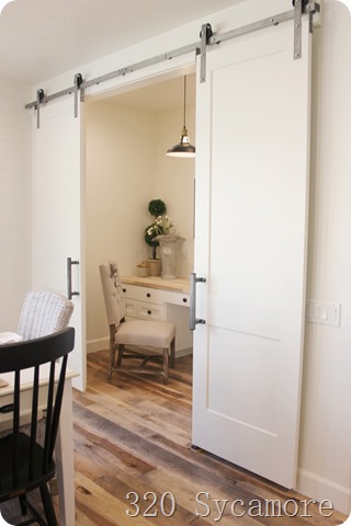 office with barn door