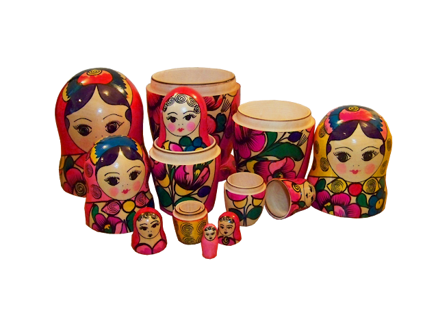 Russian matryoshka nesting dolls