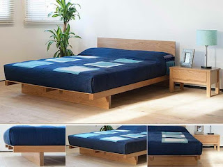 tempat tidur kayu