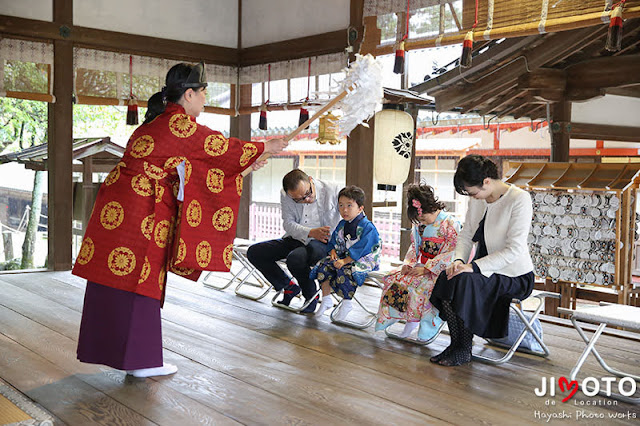 手向山八幡宮での七五三出張撮影