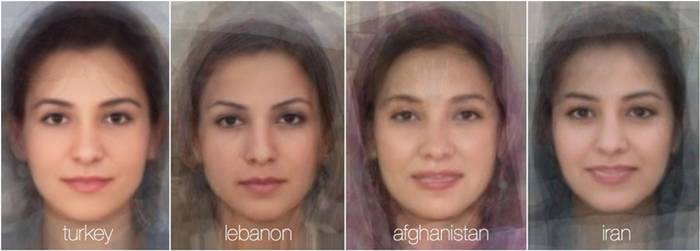 FaceResearch.org, a site run by two psychologists at the University of Aberdeen in Scotland, features software that can average together faces from thousands of photos. These images purportedly show the average face of women from 40 different nationalities.