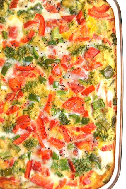 Vegetable Egg Bake with Sweet Potato Crust