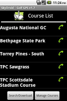 SkyDroid - Golf GPS android app