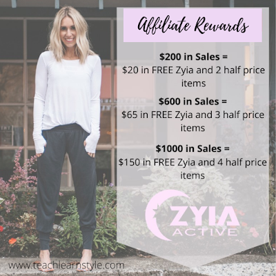 Get free and half off activewear by becoming a Zyia Active affiliate