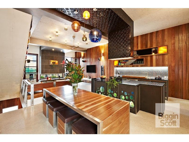 Photo of modern designed minimalist kitchen in Australian home