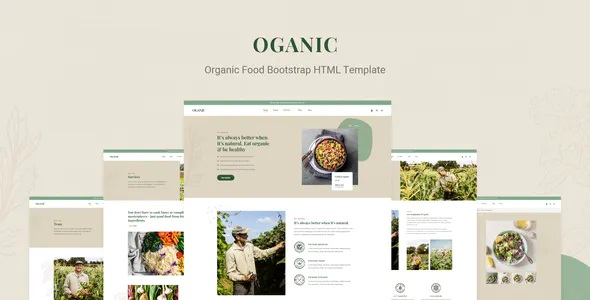 Best Organic Food Bootstrap HTML Template