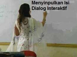 Menyimpulkan Isi Dialog Interaktif  Sekolah Daring