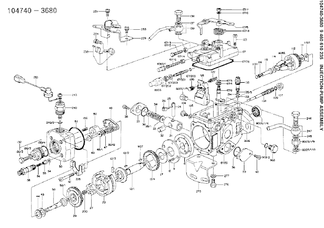 9460610235, 104740-3680 DISTRIBUTOR INJECTION FUEL PUMP ZEXEL