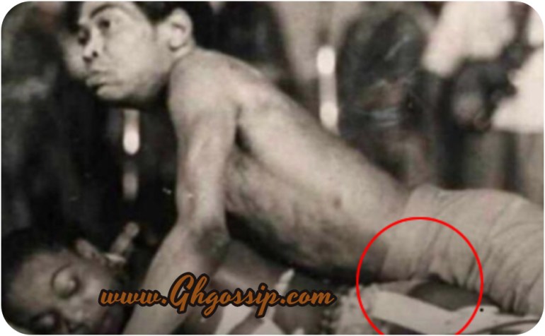 Photo Of Fela Kuti Almost ‘Chopping’ Burna Boy’s Mother Right On Stage Pops Up