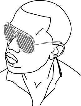 Kanye West Pages Coloring Pages