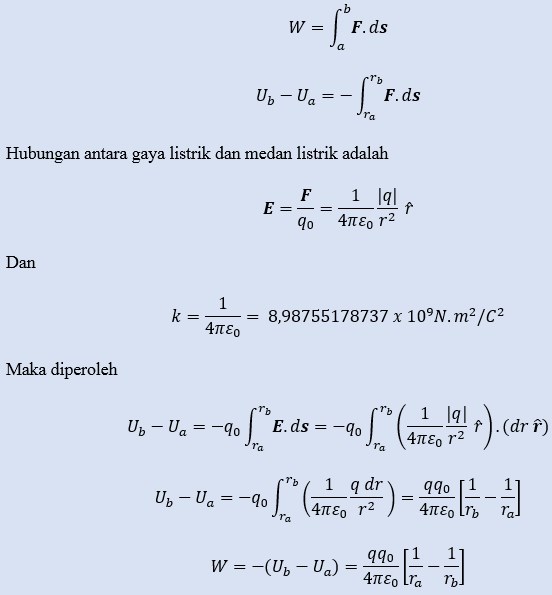 Energi Potensial dan Potensial Listrik