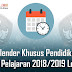 Kalender Khusus Pendidikan Tahun Pelajaran 2018/2019 Lengkap