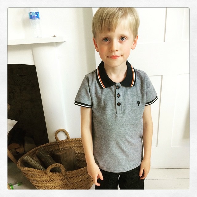 child actor during filming for John Lewis Back to School advert