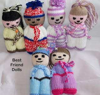 "Best Friends Dolls "  They are #handknitted can be used for a child's comfort doll (without the lavender bag inside ) or to pop on your dressing table,  bedside cabinet or tucked in your undies /socks draw with the lavender bag inside to keep your clothes smelling fresh ...  Can be made in any colour /colour combination.. they measure approx 7inch from top/bottom ...