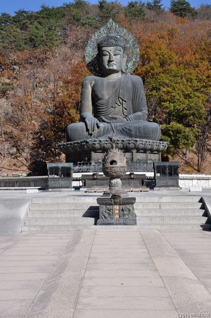  The Unification Buddha under bright autumn sunshine