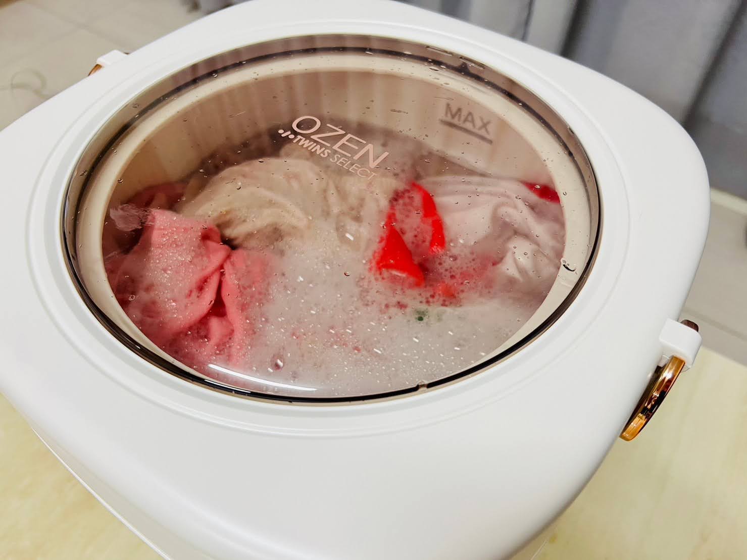 團購優惠推薦 OZEN智能折疊清洗機 嬰兒衣服洗衣機評價