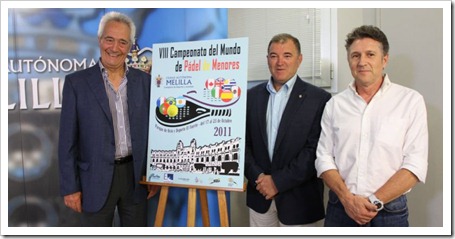 presentacion Campeonato Mundial de Menores de Pádel 2011 Melilla