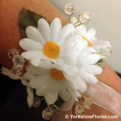  white daisies wrist corsages on eBay