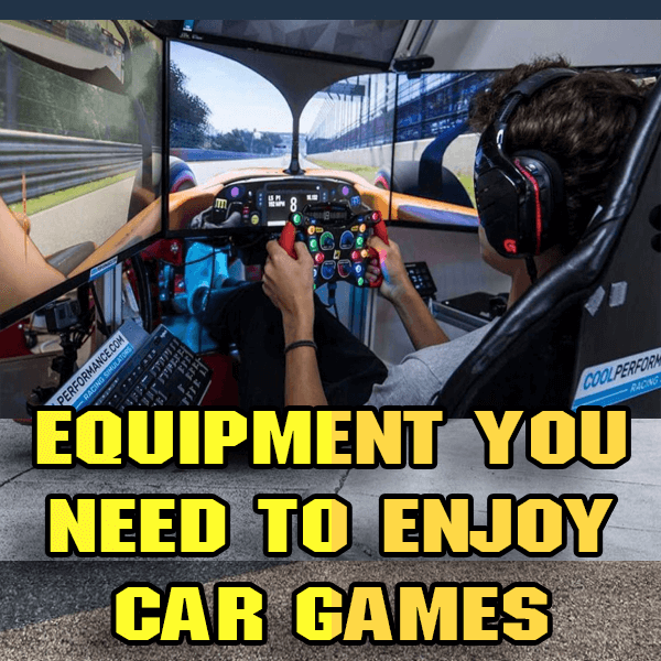 All the equipment you need to enjoy car games from the comfort of your own home