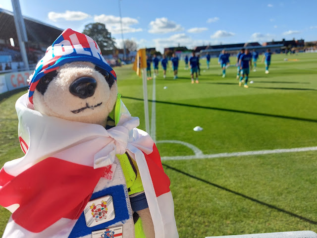 tranmerekat s still wearing his england flag and bandana  from last night