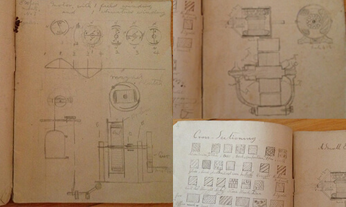 Inheritance manuscript of Tesla generator