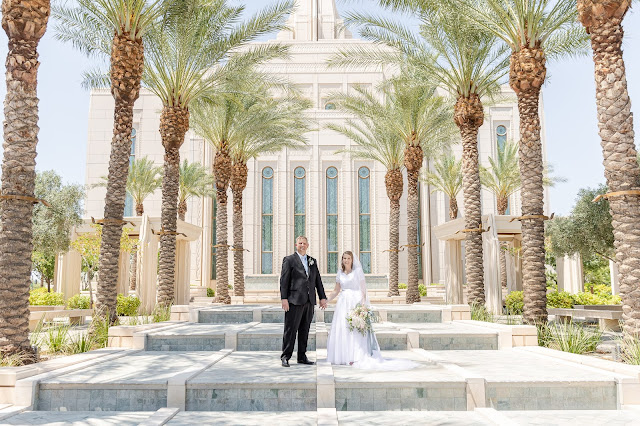 Bride and Groom portraits at Gilbert AZ Temple