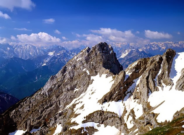 Mountain Covered With Snow